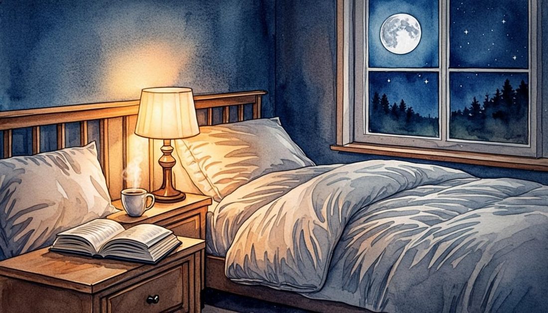 第二章插画 · 夜里的一盏小灯与踏实的被子